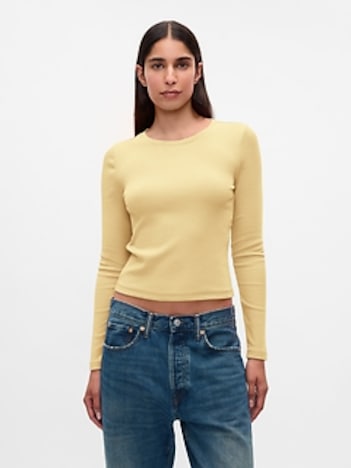 Modern Rib Crop T-Shirt