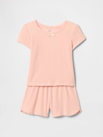 Baby & Toddler Recycled Pointelle PJ Short Set