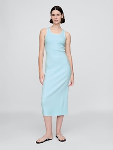 Rib Midi Tank Dress