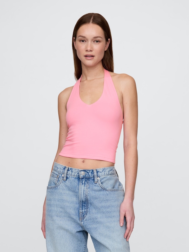 CloseKnit Halter Crop Top