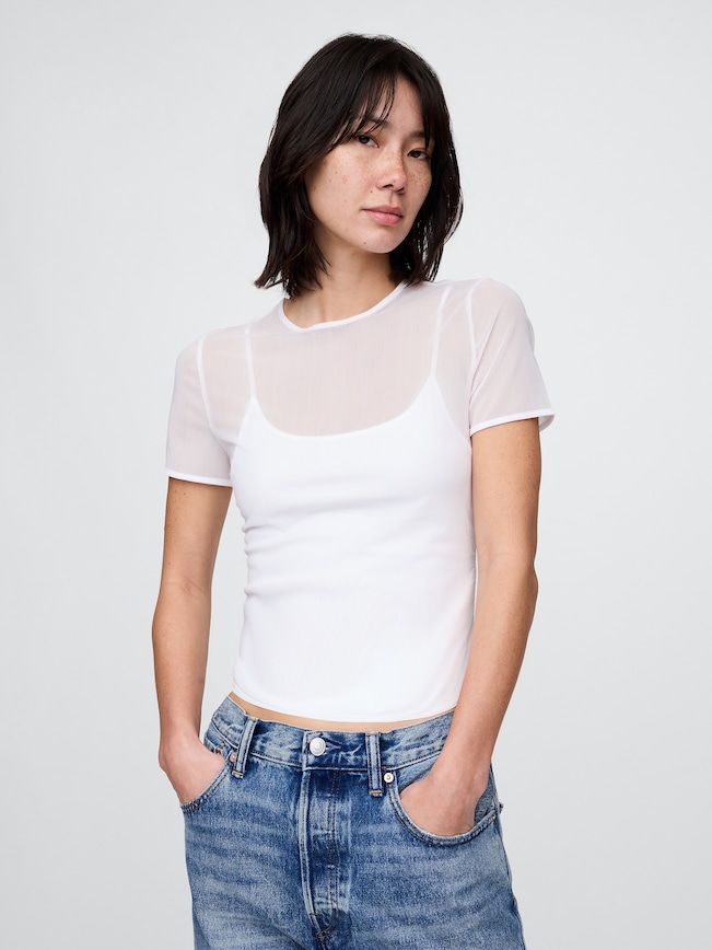 Mesh Crop T-Shirt