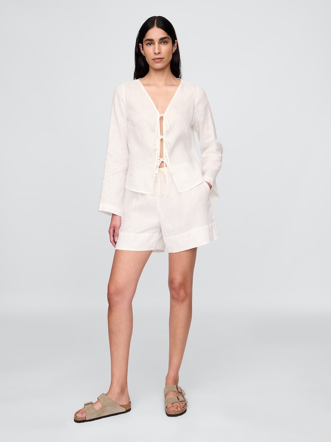 100% Linen Easy Shorts