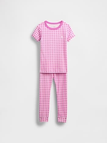Baby & Toddler Organic Brushed Cotton Gingham PJ Set