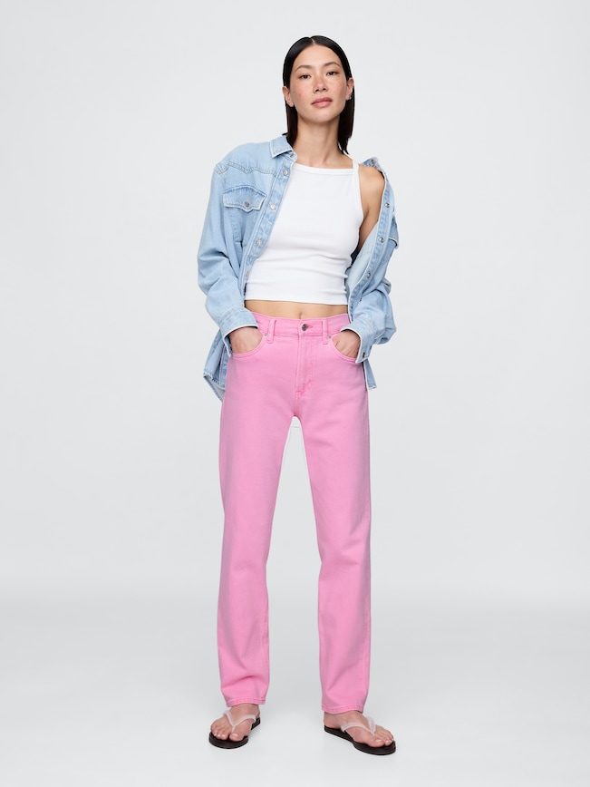 High Rise '90s Straight Jeans